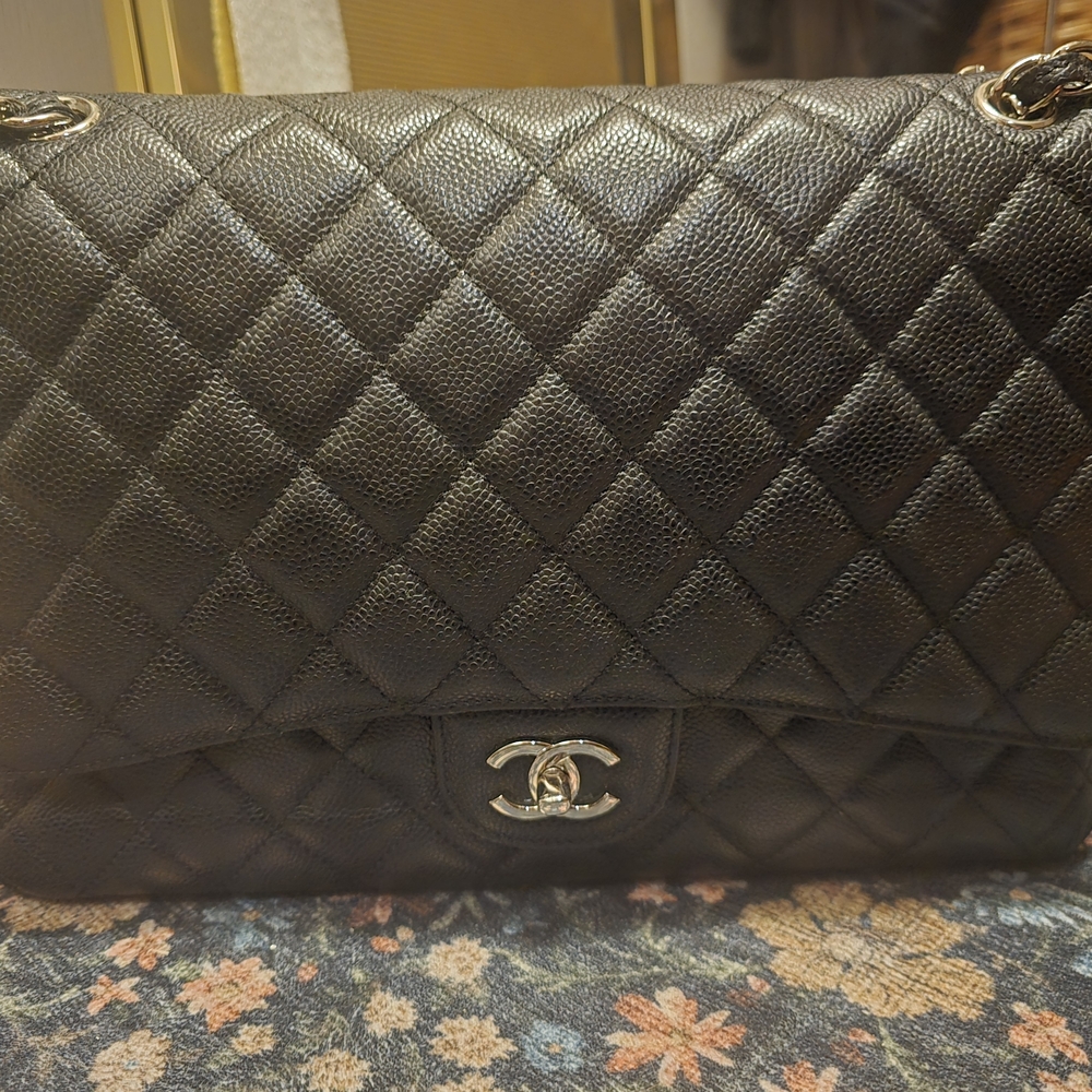 Chanel Style Black Quilted Chain Shoulder Bag - Picture 2 of 5